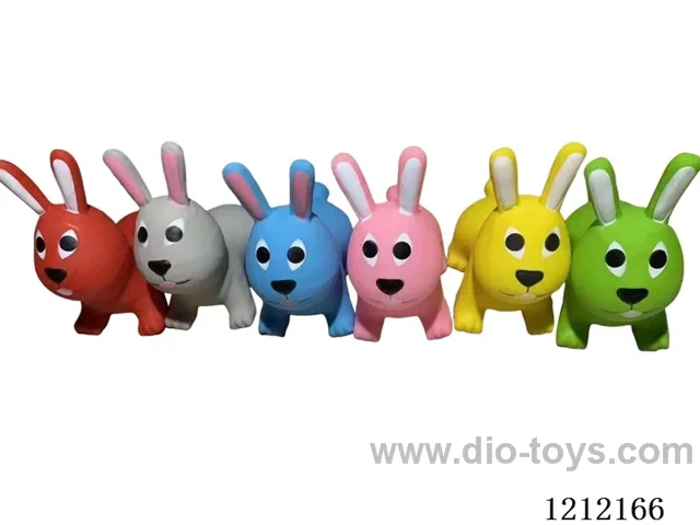 Inflatable painted rabbit color mixing