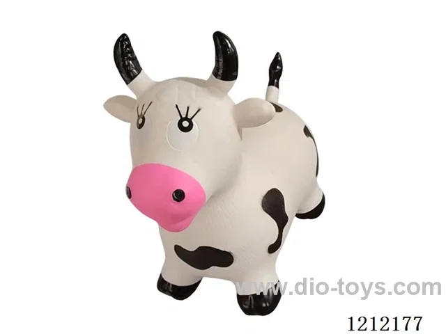 Inflatable painted cows