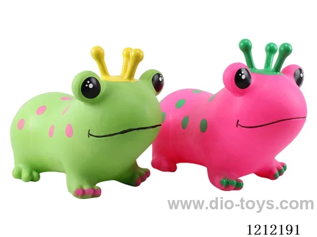 Inflatable painted frog