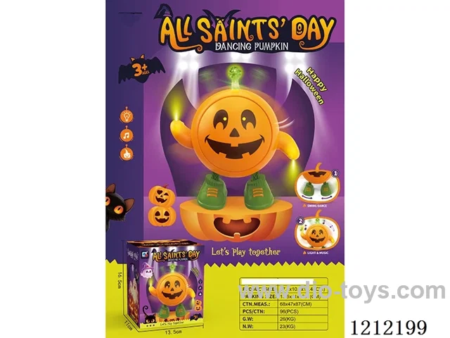 B/O dancing pumpkin W L/M 3*AA is not included.