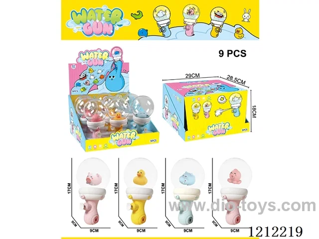 9PCS water gun-no light/random 3 mixed/optional