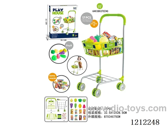 Shopping cart+fruit snack bag