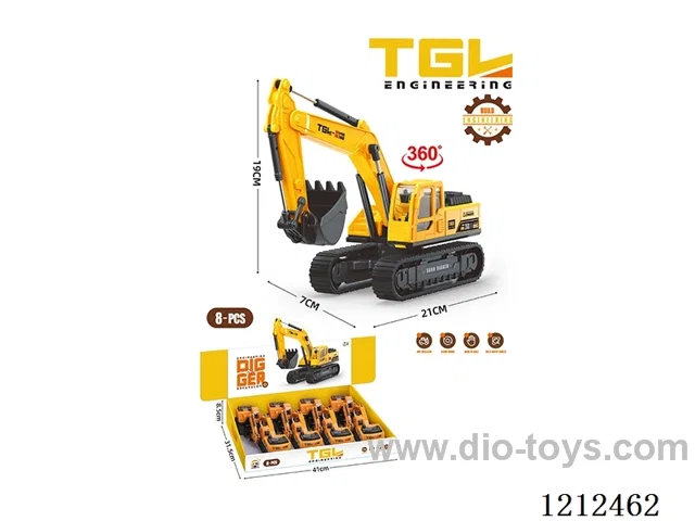 Free Wheel Engineering vehicle 8PCS