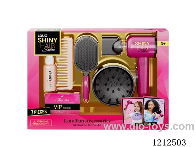 Hairdressing set+sound (7PCS)(3*AAA not included)
