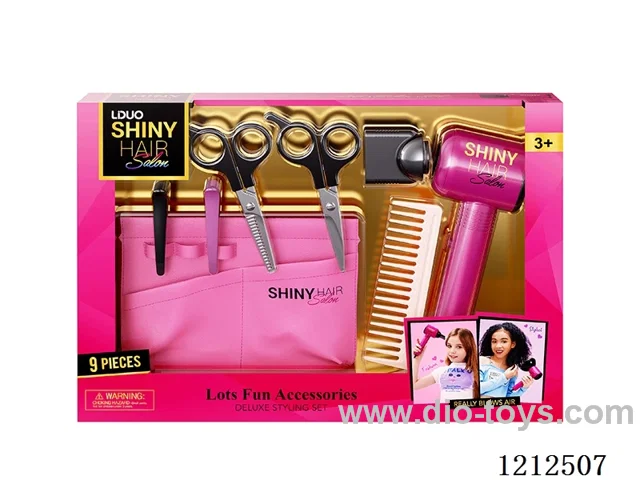 Hairdressing set+sound (8PCS)(3*AAA not included)