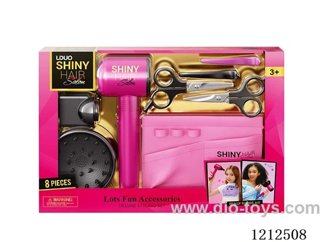 Hairdressing set+sound (8PCS)(3*AAA not included)
