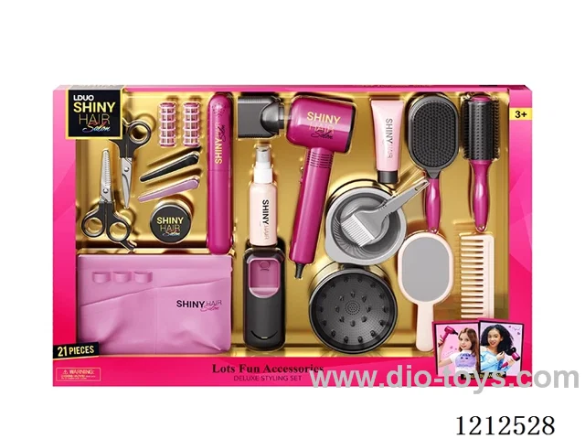 Hairdressing set+light and sound (21PCS)(3*AAA+2*AAA not included)