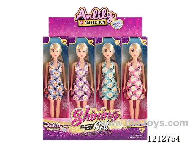11.5-inch solid body Barbie (fair skin)12PCS
