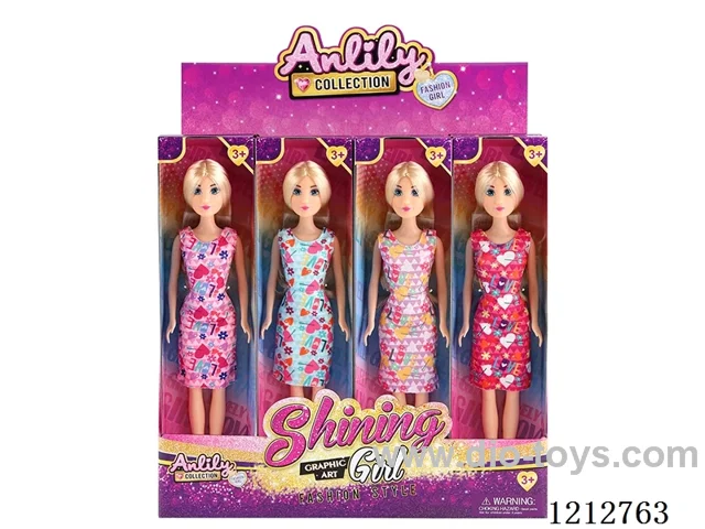 11.5-inch solid body Barbie (fair skin)12PCS