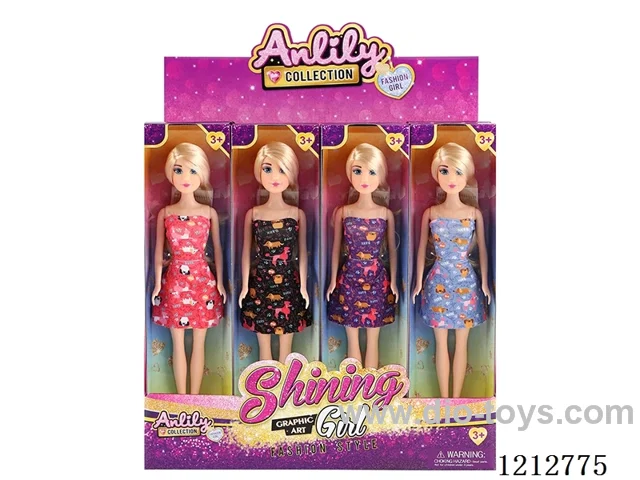 11.5-inch solid body Barbie (fair skin)12PCS