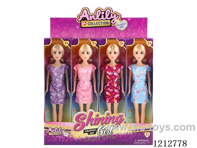 11.5-inch solid body Barbie (fair skin)12PCS
