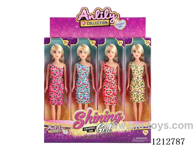 11.5-inch solid body Barbie (fair skin)12PCS