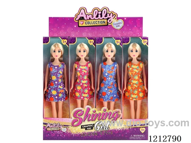 11.5-inch solid body Barbie (fair skin)12PCS