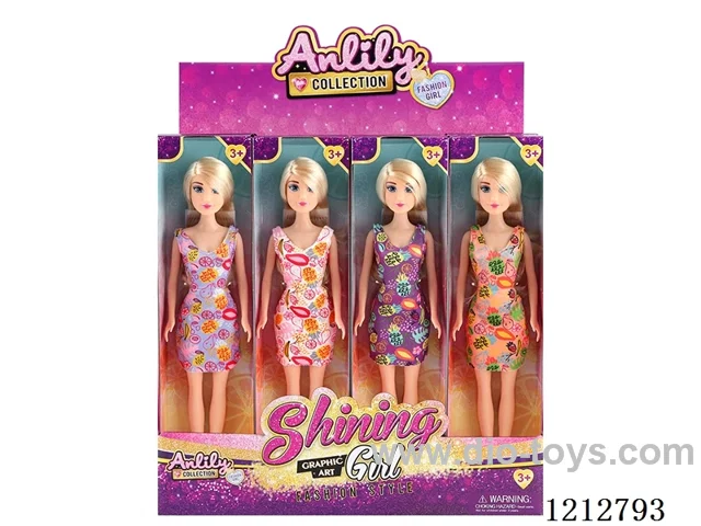 11.5-inch solid body Barbie (fair skin)12PCS