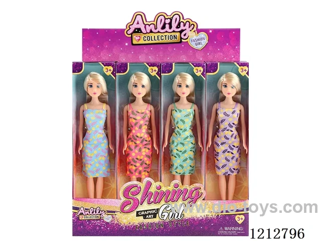 11.5-inch solid body Barbie (fair skin)12PCS