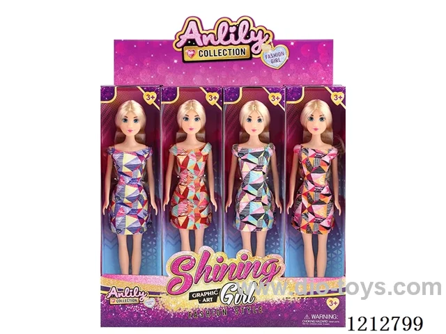 11.5-inch solid body Barbie (fair skin)12PCS