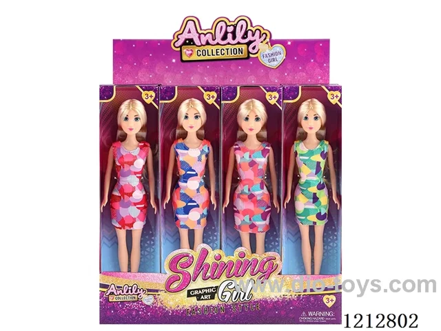 11.5-inch solid body Barbie (fair skin)12PCS