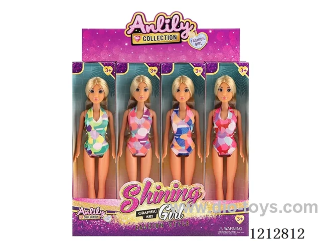 11.5-inch solid body Barbie (brown skin)12PCS