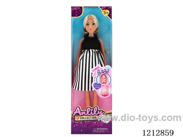 11.5 inch solid body maternity doll(brown skin)