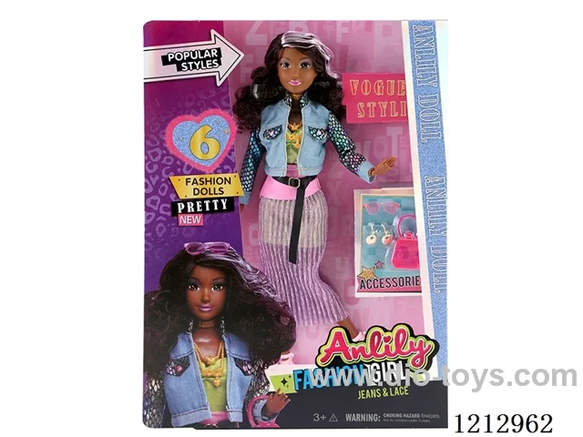 11.5-inch solid body Barbie (dark skin)