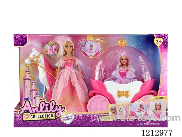 11.5-inch solid body Barbie carriages(brown skin)