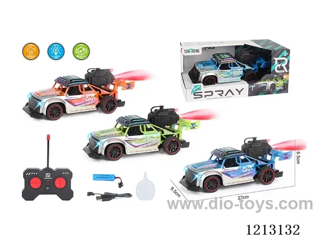 5ch rc car UV plating (with spray+lighting+music) includes battery.