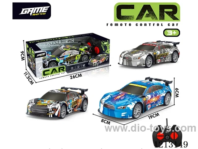 PVC car shell 4ch rc car (with light) does not include battery.