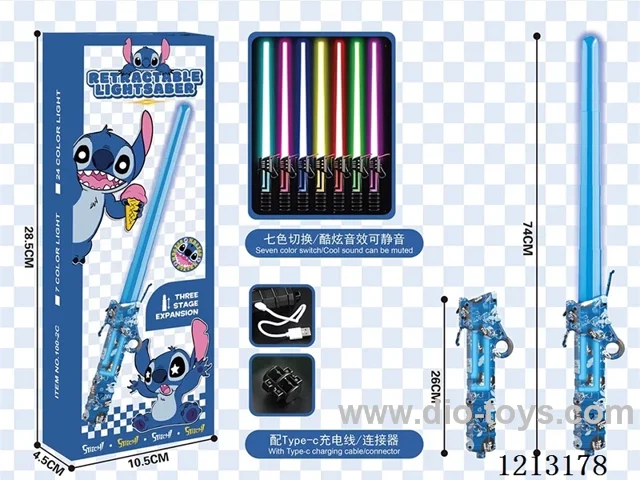 Stitch Flash Wand/Laser Sword/Includes 3.7v Battery (USB Rechargeable)