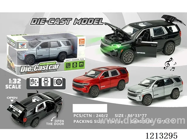 1:32 Alloy Car-Saboban-5-open W L/M - pull back (1PCS)（included 3*AG3）