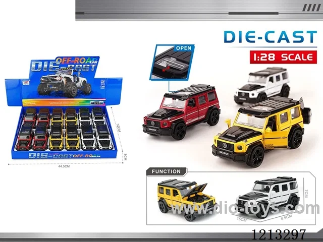 1:28 Alloy Car Model - Mercedes-Benz Big G800 - 5-door - pull back （12PCS)