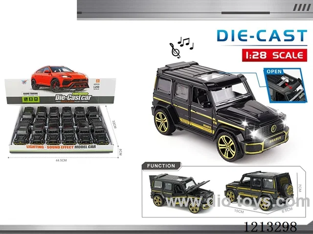 1:28 Alloy Car Model-Big G Black Gold Edition-W L/M 5-door-pull back （12PCS)（included 3*AG3）
