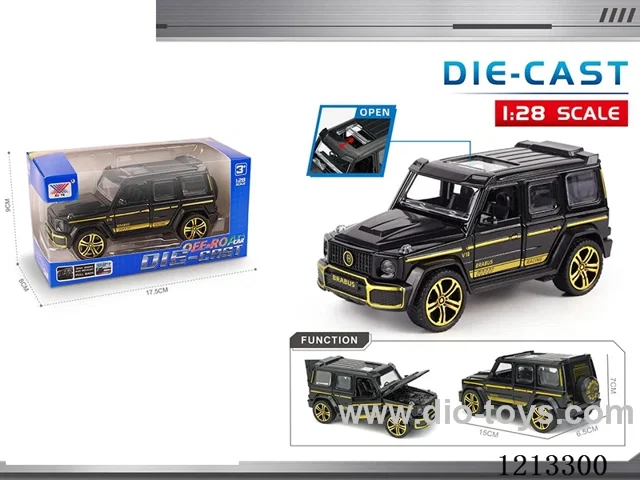 1:28 Alloy car model-Mercedes-Benz Big G Black Gold Edition-5-door-pull back （1PCS)