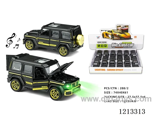 1:32 Alloy Car - Black Gold Edition Big G - 5 open doors W L/M - pull back (12PCS)（included 3*AG3）