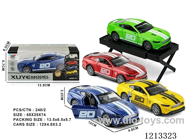 1:36 Alloy-Ford Mustang car model-open door pull back (1PCS)