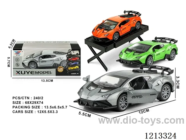 1:36 Alloy Lamborghini Hurricane Car Model-open door pull back (1PCS)