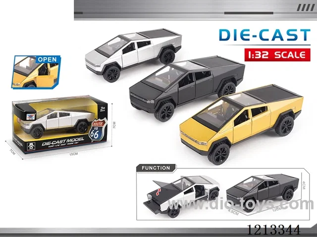 1:32 Alloy car model-Tesla pickup truck-open door pull back （1PCS）