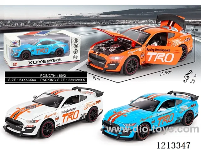 1:24 Alloy Model-Shelby GT500-4 door open - pull back W L/M (1PCS)（included 3*AG13）