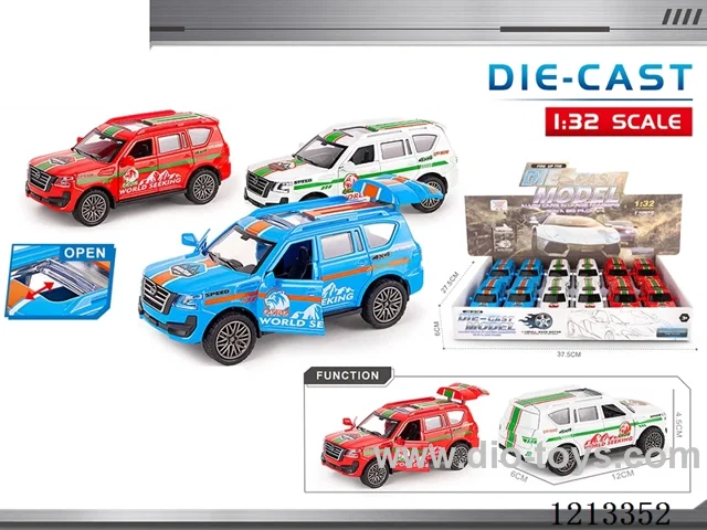 1:32 Alloy Car-Nissan Touareg-4-door pull back (12PCS)