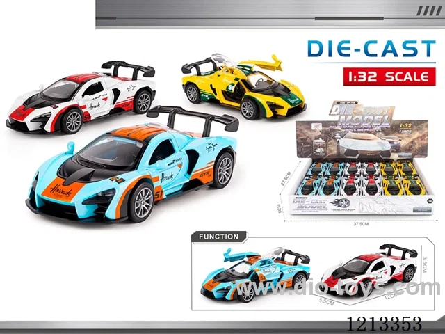 1:32 Alloy Car Model-McLaren-racing car-open door pull back （12PCS)