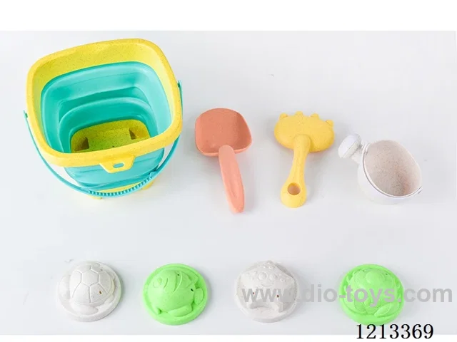 Beach Folding Bucket Set 8PCS