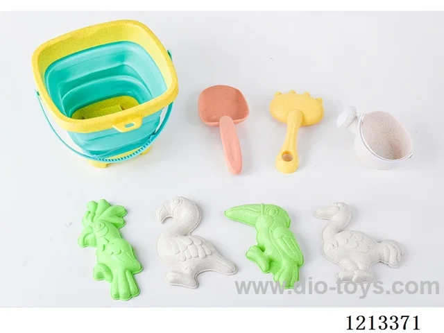 Beach Folding Bucket Set 8PCS