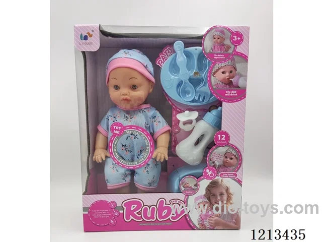 12-inch doll/blow-molded body /12-tone/water and urine function+accessories