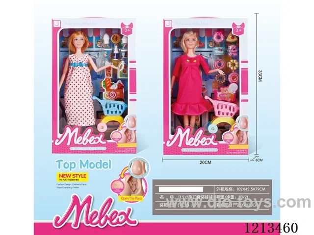 11.5 inch maternity Barbie set /2 mixed