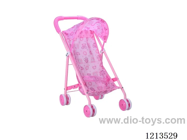 Iron frame sunshade trolley (pink tube)