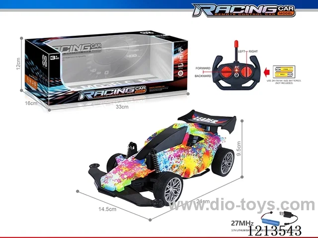 27MHz 1:16 4ch rc graffiti car（included battery）