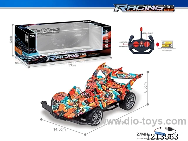 27MHz 1:16 4ch rc graffiti car（included battery）
