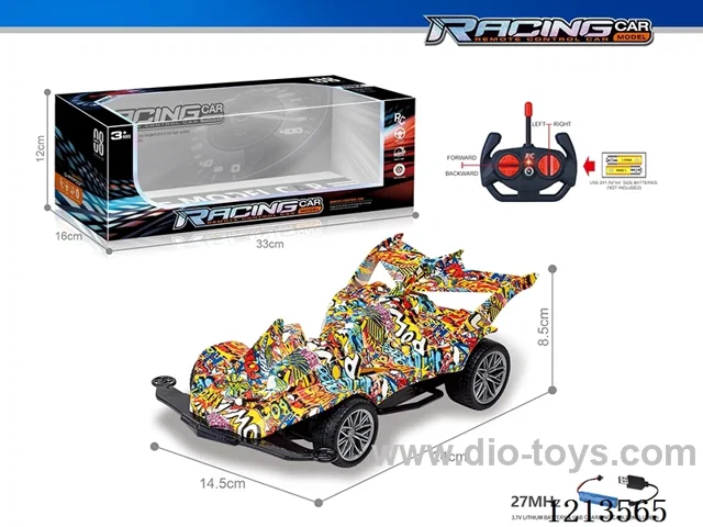 27MHz 1:16 4ch rc graffiti car（included battery）
