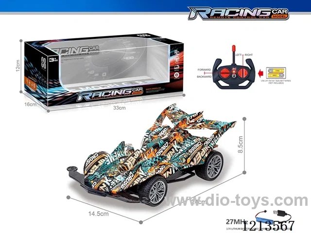 27MHz 1:16 4ch rc graffiti car（included battery）