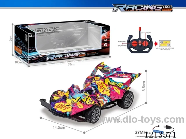 27MHz 1:16 4ch rc graffiti car（included battery）