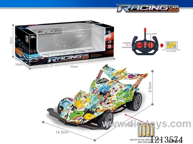 27MHz 1:16 4ch rc graffiti car（not included battery）